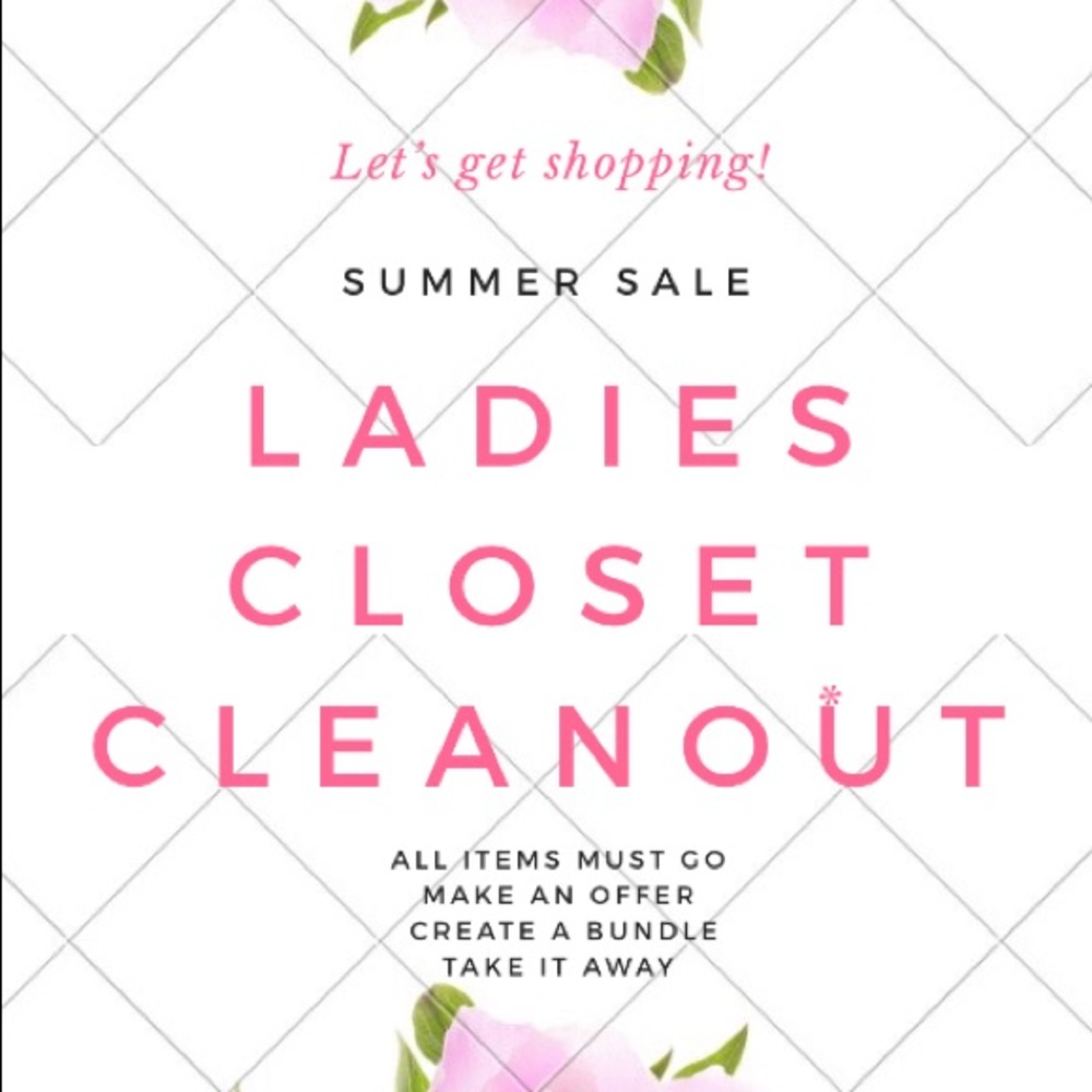 Closet is being donated. Make offers!